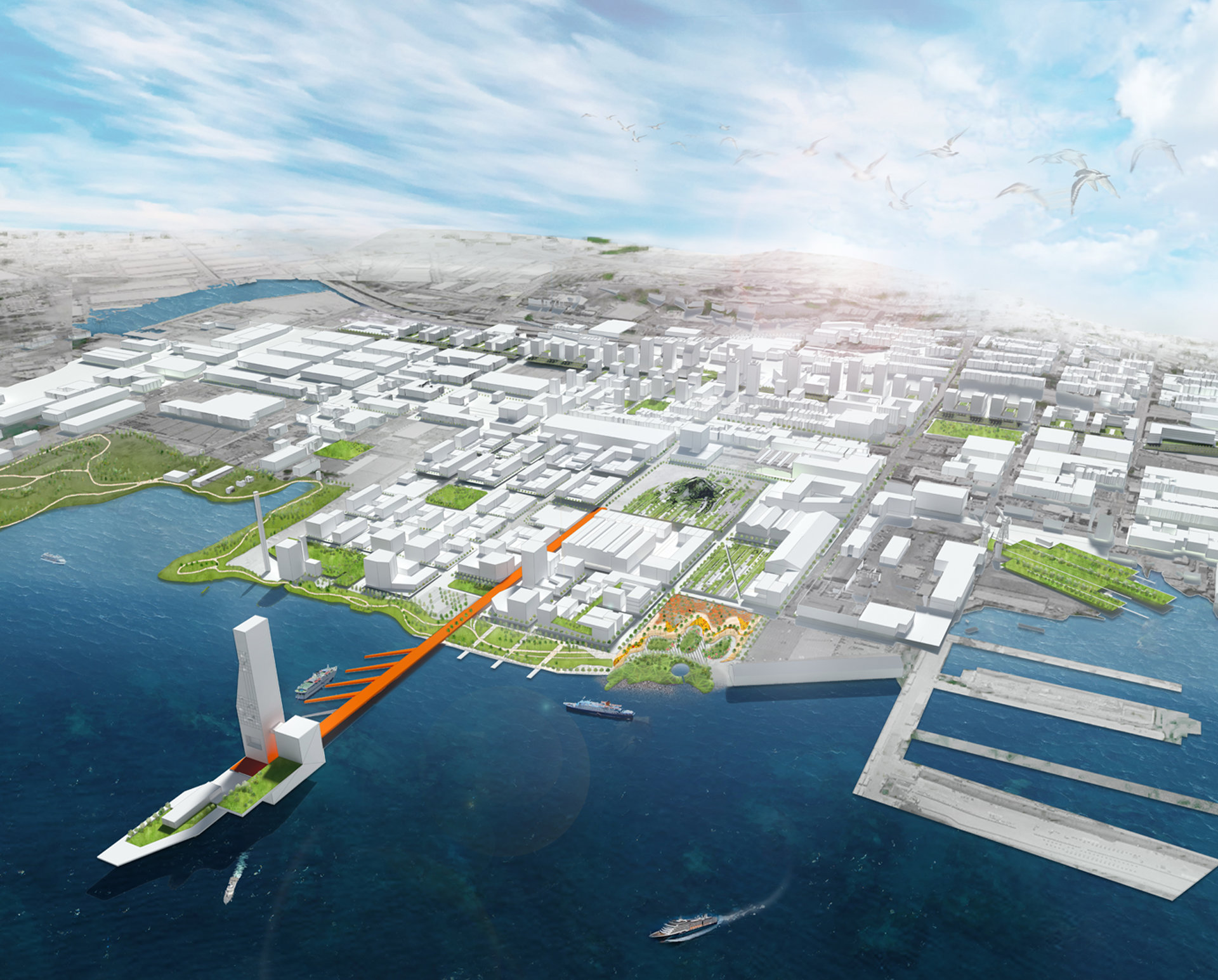 旧金山 Pier70 码头区域更新与可持续城市设计